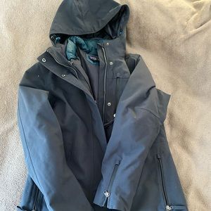 Patagonia W M vosque jacket 3 in 1 zip-in blue